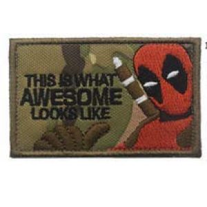 Tactical Embroidery Patch Airsoft Morale Patch 1 This is What Awesome Looks Like Tactical Embroidery Patch Hook & Loop Morale Patch Military Patch for Clothing Accessory Backpack Armband (color4)