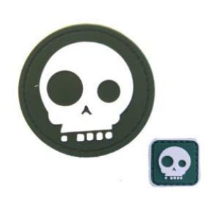 Tactical PVC Patch Airsoft Morale Patch 1 2pcs Big & Small Eyes Skull PVC Military Tactical Morale Patch Badges Emblem Applique Hook Patches for Clothes Backpack Accessories