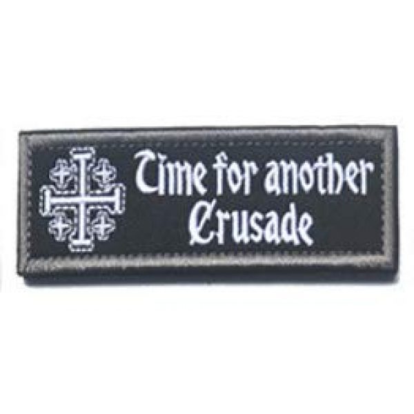 Military Embroidered Patch Airsoft Morale Patch 3 Time for Another Crusade Tactical Morale Military Embroidered Patch