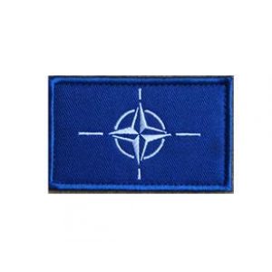 Tactical Embroidery Patch Airsoft Morale Patch 1 NATO Flag Tactical Embroidery Patch Hook & Loop Morale Patch Military Patch for Clothing Accessory Backpack Armband