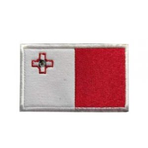 Tactical Embroidery Patch Airsoft Morale Patch 1 Malta Flag Embroidery Patch Military Tactical Morale Patch Badges Emblem Applique Hook Patches for Clothes Backpack Accessories