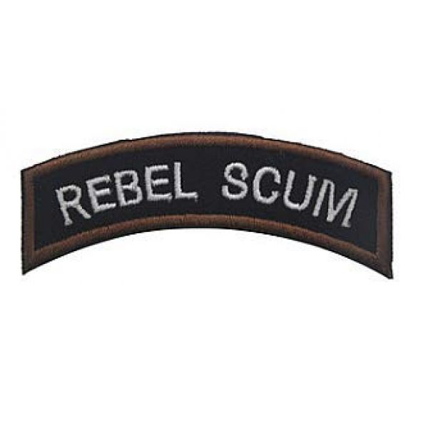 Embroidery Patch Airsoft Morale Patch 1 Rebel Scum Military Hook Loop Tactics Morale Embroidered Patch
