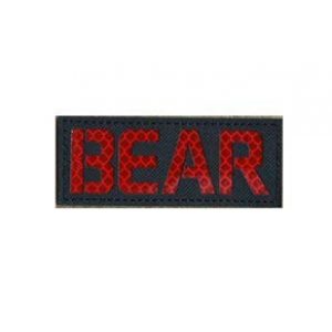 Tactical Embroidery Patch Airsoft Morale Patch 1 IR Bear Paw Claw Escape from Tarkov Infrared Reflective Tactical Embroidery Patch Hook & Loop Morale Patch Military Patch for Clothing Accessory Backpack Armband (color4)