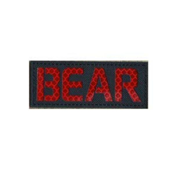 Tactical Embroidery Patch Airsoft Morale Patch 1 IR Bear Paw Claw Escape from Tarkov Infrared Reflective Tactical Embroidery Patch Hook & Loop Morale Patch Military Patch for Clothing Accessory Backpack Armband (color4)