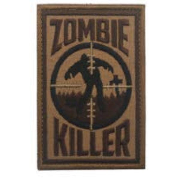 Tactical Embroidery Patch Airsoft Morale Patch 2 Sniper Zombie Killer Tactical Embroidery Patch Hook & Loop Morale Patch Military Patch for Clothing Accessory Backpack Armband (2pcs)