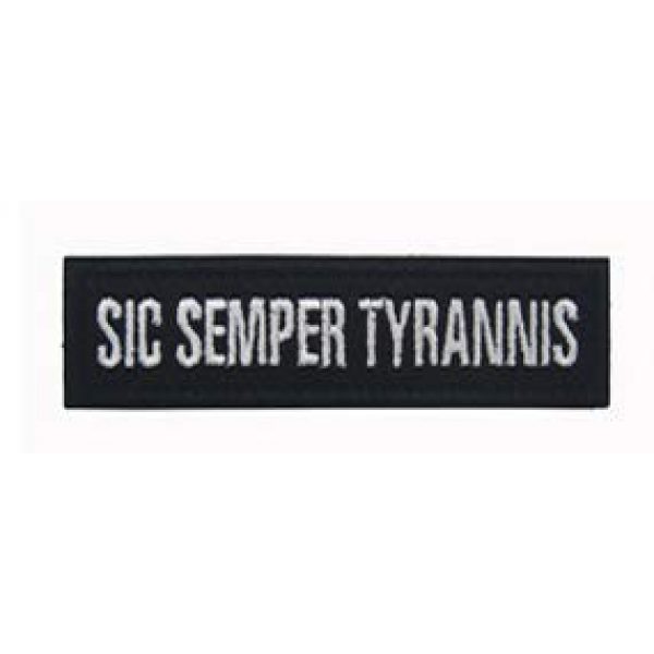 Embroidery Patch Airsoft Morale Patch 1 SIC Semper TYRANNIS Embroidery Patch Military Tactical Clothing Accessory Backpack Armband Sticker Gift Patch Decorative Patch Embroidered Patch