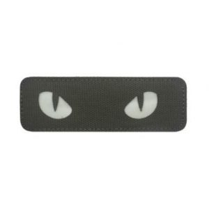 Tactical Embroidery Patch Airsoft Morale Patch 1 IR Cat Eye Infrared Reflective Tactical Embroidery Patch Hook & Loop Morale Patch Military Patch for Clothing Accessory Backpack Armband (color3)