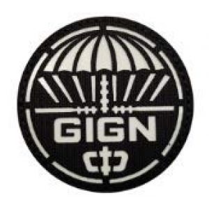 Tactical Embroidery Patch Airsoft Morale Patch 1 IR France GIGN Groupe Intervention Gendarmerie National Infrared Reflective Tactical Embroidery Patch Hook & Loop Morale Patch Military Patch for Clothing Accessory Backpack Armband (color5)