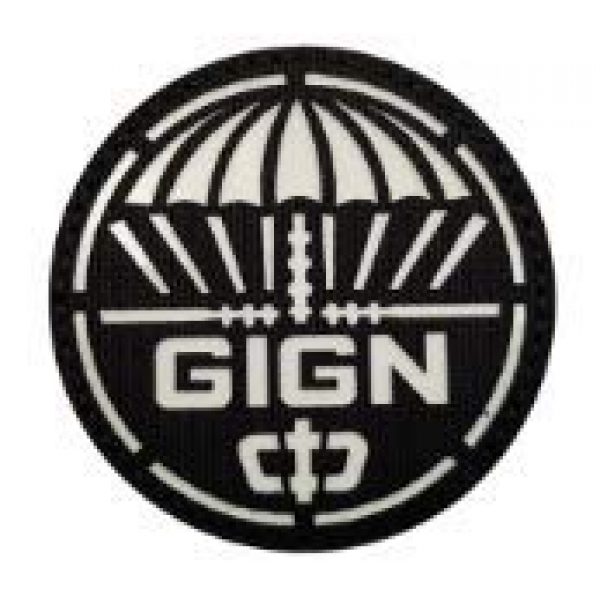 Tactical Embroidery Patch Airsoft Morale Patch 1 IR France GIGN Groupe Intervention Gendarmerie National Infrared Reflective Tactical Embroidery Patch Hook & Loop Morale Patch Military Patch for Clothing Accessory Backpack Armband (color5)