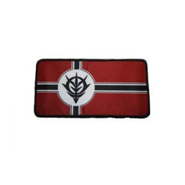 Tactical Embroidery Patch Airsoft Morale Patch 1 Mobile Suit Gundam Zeon Flag Character Embroidery Patch Military Tactical Morale Patch Badges Emblem Applique Hook Patches for Clothes Backpack Accessories