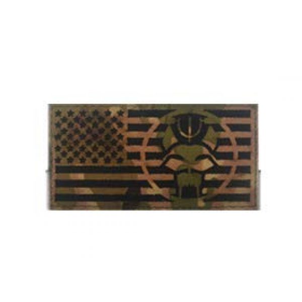 Tactical Embroidery Patch Airsoft Morale Patch 1 Seal Team Laser Cut IR Style Reflective Tactical Embroidery Patch Hook & Loop Morale Patch Military Patch for Clothing Accessory Backpack Armband