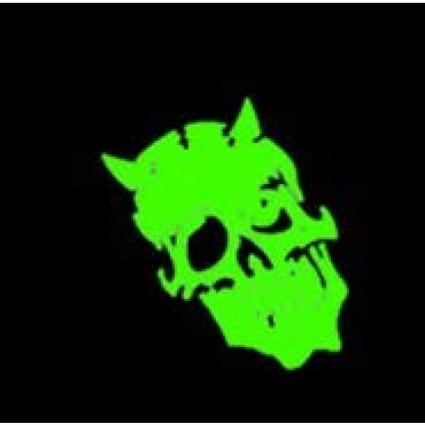 Tactical PVC Patch Airsoft Morale Patch 5 Skull Devil Satan Glow-in-Dark Morale Military Patch 3D PVC Rubber Tactical Rubber Hook Patch (3pcs)