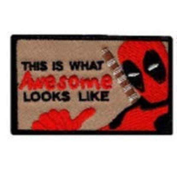 Tactical Embroidery Patch Airsoft Morale Patch 1 This is What Awesome Looks Like Tactical Embroidery Patch Hook & Loop Morale Patch Military Patch for Clothing Accessory Backpack Armband (color3)