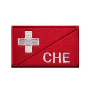 Tactical Embroidery Patch Airsoft Morale Patch 1 Switzerland Flag Embroidery Patch Military Tactical Morale Patch Badges Emblem Applique Hook Patches for Clothes Backpack Accessories