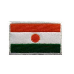 Tactical Embroidery Patch Airsoft Morale Patch 1 Niger Flag Embroidery Patch Military Tactical Morale Patch Badges Emblem Applique Hook Patches for Clothes Backpack Accessories