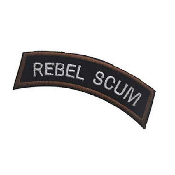 Embroidery Patch Airsoft Morale Patch 3 Rebel Scum Military Hook Loop Tactics Morale Embroidered Patch