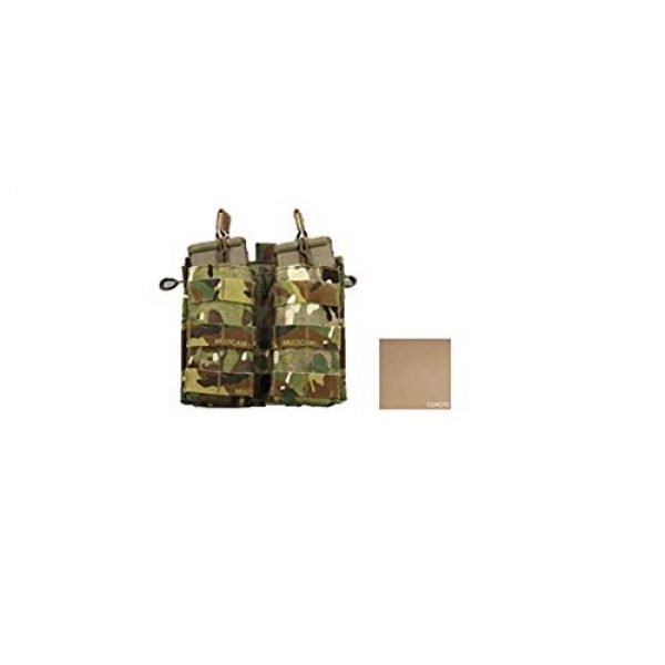 High Ground Gear Tactical Pouch 1 High Ground Gear 5.56 Drop Down Admin Pouch, Double, Holds 2, Coyote, HG-8171-4