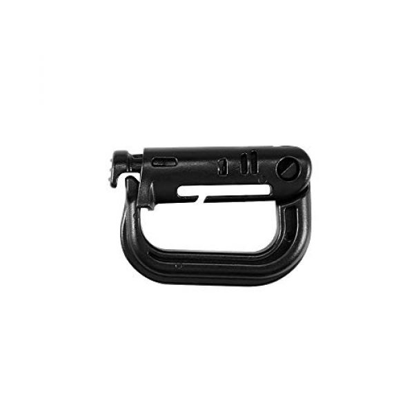POWSTRO K Tactical Pouch 4 POWSTRO K Outdoor Carabiner Tactical Nylon Webbing Key Chain Multifunctional Hanging Buckle Combination Set, 42 Pack