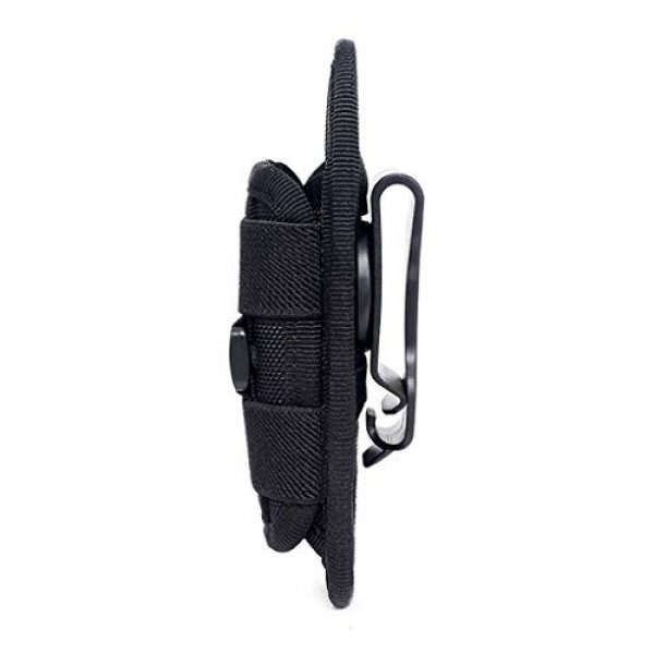 Neigei Tactical Pouch 5 Neigei Flashlight Holster Pouch Belt Holster Duty Belt Carry Case Holder with 360° Rotatable Clip Flashlights Handheld Flashlight Belt Carry Case Holder Pouch for Camping Hiking Climbing Hunting