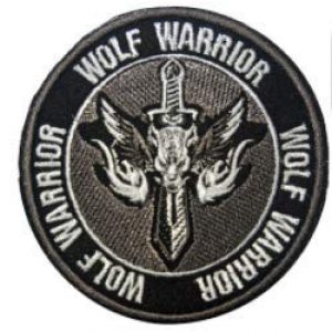 Tactical Embroidery Patch Airsoft Morale Patch 1 Wolf Warrior Tactical Embroidery Patch Hook & Loop Morale Patch Military Patch for Clothing Accessory Backpack Armband
