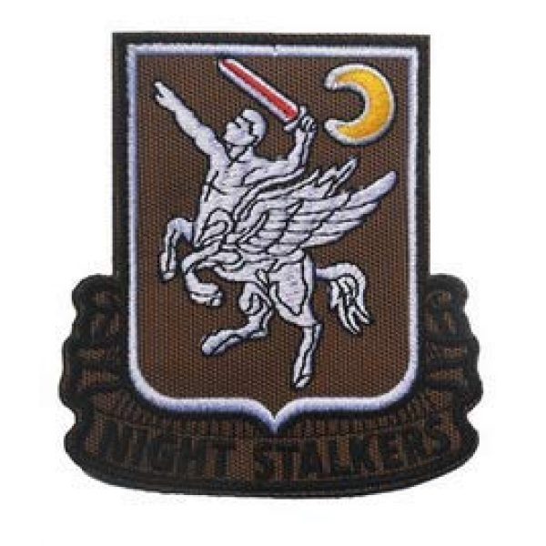 Tactical Embroidery Patch Airsoft Morale Patch 1 160th Aviation Night Stalkers Tactical Embroidery Patch Hook & Loop Morale Patch Military Patch for Clothing Accessory Backpack Armband (color4)