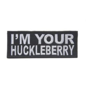 Tactical Embroidery Patch Airsoft Morale Patch 1 I'm Your Huckleberry Tactical Embroidery Patch Hook & Loop Morale Patch Military Patch for Clothing Accessory Backpack Armband