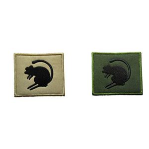 Tactical Embroidery Patch Airsoft Morale Patch 1 British Army Famous Desert Rats TRF Combat Tactical Embroidery Patch Hook & Loop Morale Patch Military Patch for Clothing Accessory Backpack Armband (2pcs)