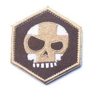 Tactical Embroidery Patch Airsoft Morale Patch 1 TAD Mean T-Skull Hex Embroidery Patch Military Tactical Morale Patch Badges Emblem Applique Hook Patches for Clothes Backpack Accessories
