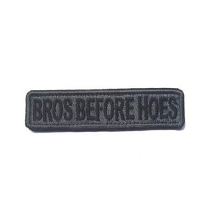 Tactical Embroidery Patch Airsoft Morale Patch 1 Bros Before Hoes Tactical Embroidery Patch Hook & Loop Morale Patch Military Patch for Clothing Accessory Backpack Armband (color1)