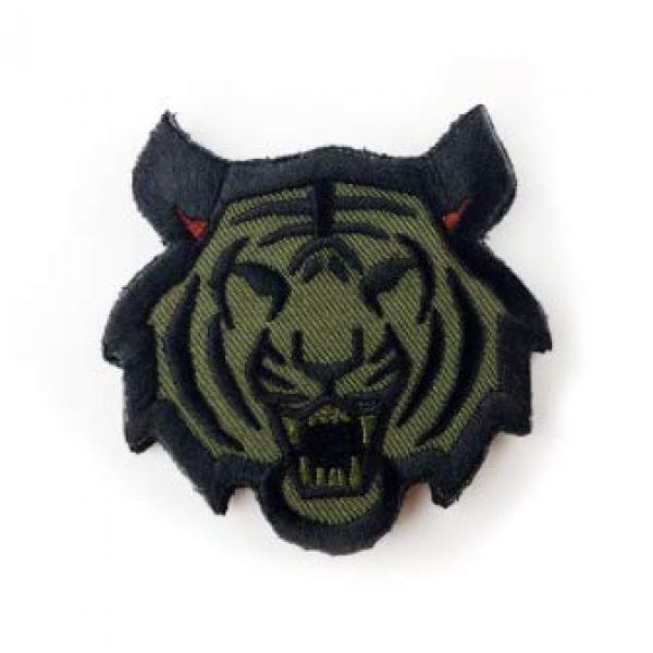 Tactical Embroidery Patch Airsoft Morale Patch 4 Tiger Head Tactical Embroidery Patch Hook & Loop Morale Patch Military Patch for Clothing Accessory Backpack Armband (3pcs)