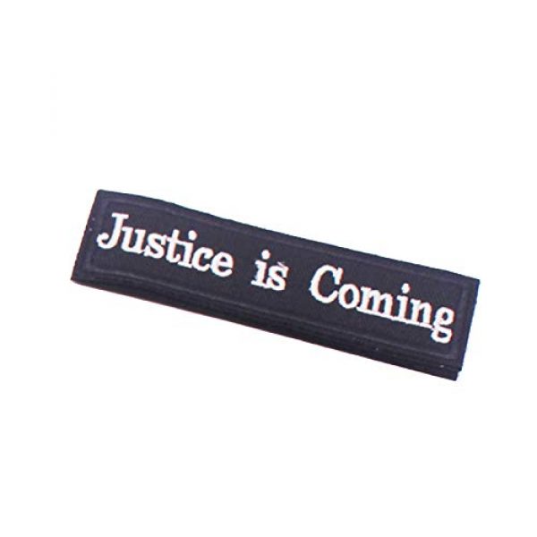 DATOUWEN ACCESSARY Airsoft Morale Patch 3 ZHDTW Tactical Morale Patches Words Justice is Coming with Hook and Loop for Tactical Backpacks (DT-024)
