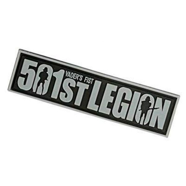 PVC PATCH Airsoft Morale Patch 3 Star Wars Vader"s fist Wars 501st Legion Vader"s fist Military Hook Loop Tactics Morale PVC Patch (color1)
