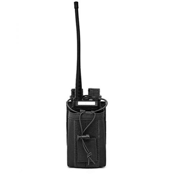 DAUERHAFT Tactical Pouch 1 DAUERHAFT Interphone Storage Bag Material Nylon Wear-Resistant Molle Bottle Bag,for Outdoor,for Tactic Belt