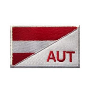 Tactical Embroidery Patch Airsoft Morale Patch 1 Austria Flag Embroidery Patch Military Tactical Morale Patch Badges Emblem Applique Hook Patches for Clothes Backpack Accessories