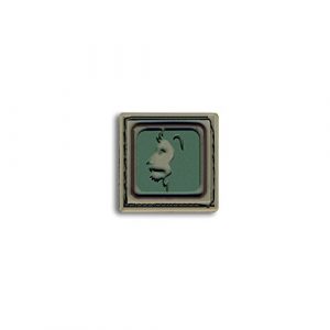 BASTION Airsoft Morale Patch 1 Bastion Tactical Combat Badge PVC Morale Patch Hook and Loop Patch - Leo Lite Grn