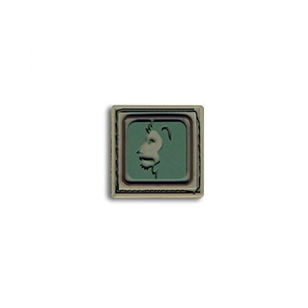 BASTION Airsoft Morale Patch 1 Bastion Tactical Combat Badge PVC Morale Patch Hook and Loop Patch - Leo Lite Grn