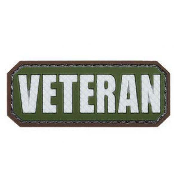 Tactical PVC Patch Airsoft Morale Patch 2 Veteran Morale Military Patch 3D PVC Rubber Tactical Rubber Hook Patch (4pcs)