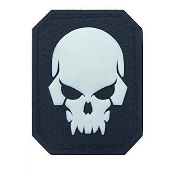 PVC PATCH Airsoft Morale Patch 1 Jolly Roger Skull Pirate Skull Military Hook Loop Tactics Morale PVC Patch (color2)