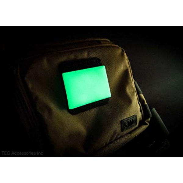 TEC Accessories Airsoft Morale Patch 7 Embrite BEACON Morale Patch - 2" x 3" glow in the dark Velcro attachment