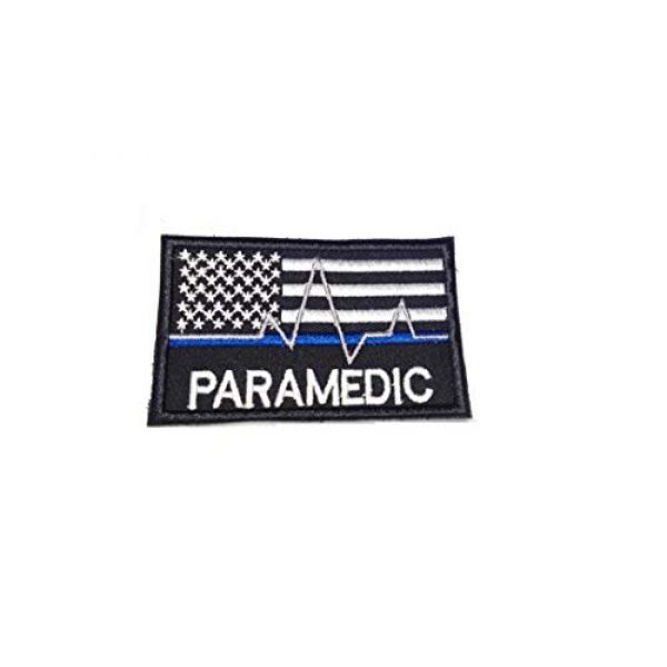 Tactical Morale Patch Airsoft Morale Patch 1 American Flag USA Flag Thin Blue Line Medic Paramedic EMT EMS Tactical Morale Black OPS Gray Morale Patch Hook Backing