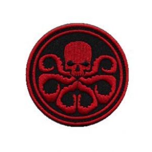 Tactical Embroidery Patch Airsoft Morale Patch 1 Marvel Comics Hydra Embroidery Patch Military Tactical Morale Patch Badges Emblem Applique Hook Patches for Clothes Backpack Accessories