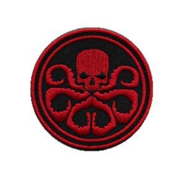 Tactical Embroidery Patch Airsoft Morale Patch 1 Marvel Comics Hydra Embroidery Patch Military Tactical Morale Patch Badges Emblem Applique Hook Patches for Clothes Backpack Accessories