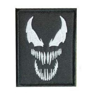 Embroidery Patch Airsoft Morale Patch 1 Venom Monster Marvel Movies Superhero Military Hook Loop Tactics Morale Embroidered Patch