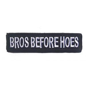 Embroidery Patch Airsoft Morale Patch 1 Bros Before Hoes Military Hook Loop Tactics Morale Embroidered Patch (color4)