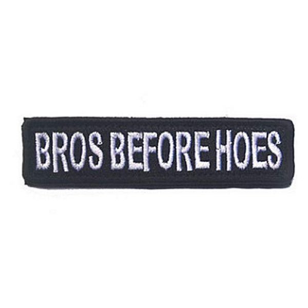 Embroidery Patch Airsoft Morale Patch 1 Bros Before Hoes Military Hook Loop Tactics Morale Embroidered Patch (color4)