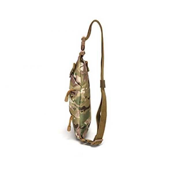 Jipemtra Tactical Pouch 6 Jipemtra Tactical Messenger Bag Small Molle Military Assault Gear Sling Pack Tackle Side Bag EDC Sling Pack Utility Versipack (CP)