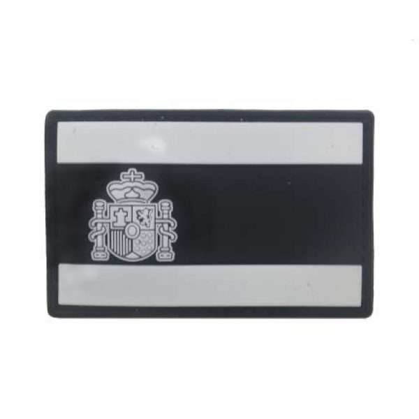 Tactical PVC Patch Airsoft Morale Patch 1 Spain Flag PVC Military Tactical Morale Patch Badges Emblem Applique Hook Patches for Clothes Backpack Accessories