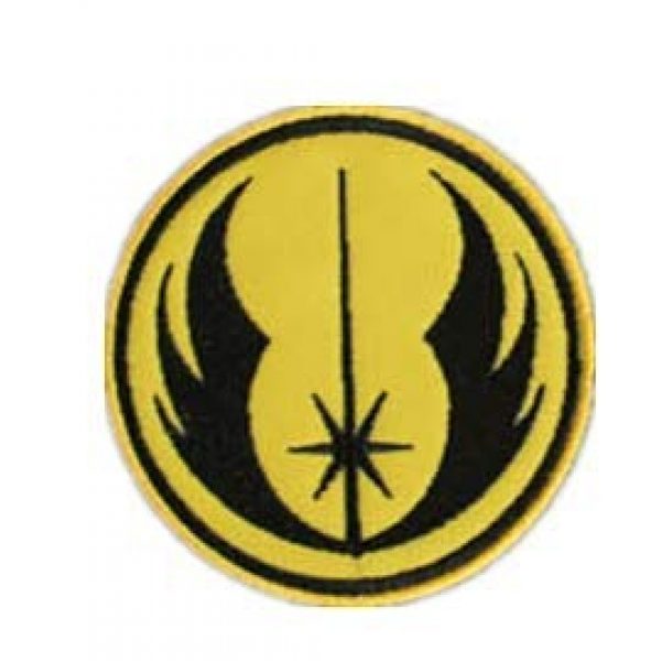 Tactical Embroidery Patch Airsoft Morale Patch 1 Star Wars Jedi Order Logo Tactical Embroider Hook & Loop Morale Patch Military Patch for Clothing Accessory Backpack Armband (Yellow)