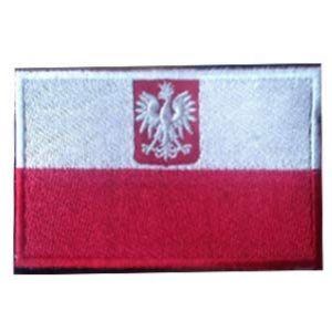 Tactical Embroidery Patch Airsoft Morale Patch 1 Poland Flag Tactical Embroidery Patch Hook & Loop Morale Patch Military Patch for Clothing Accessory Backpack Armband (red)