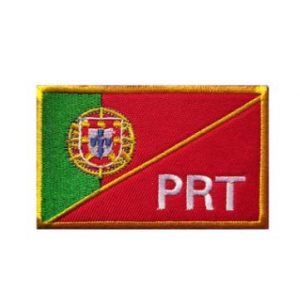 Tactical Embroidery Patch Airsoft Morale Patch 1 Portugal Flag Embroidery Patch Military Tactical Morale Patch Badges Emblem Applique Hook Patches for Clothes Backpack Accessories